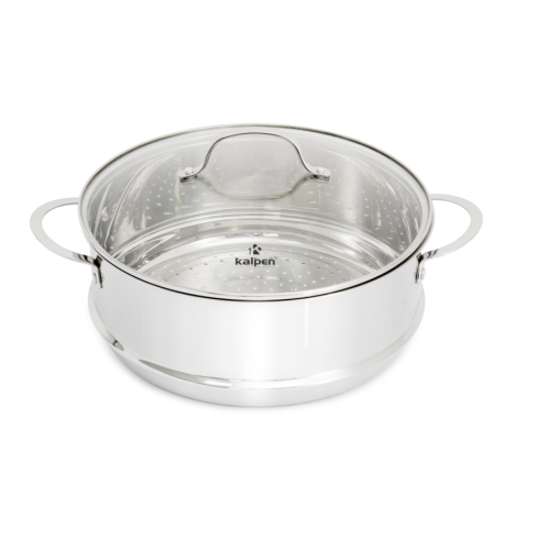 Nồi luộc gà Inox 5 lớp đáy kèm xửng Kalpen L30Pro