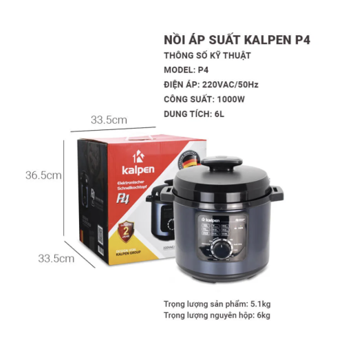 Nồi áp suất điện Kalpen P4