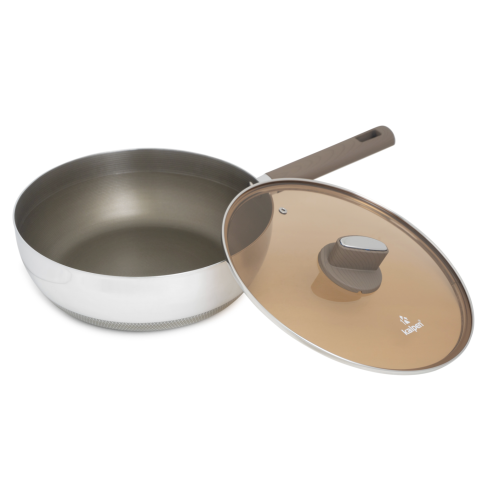 Chảo Inox 304 liền khối phủ Titanium Kalpen Shield TS28