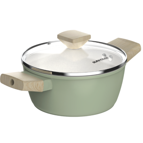 Bộ nồi nhôm phủ sứ Nano đáy từ Sunhouse Healthy SHG7979MT1