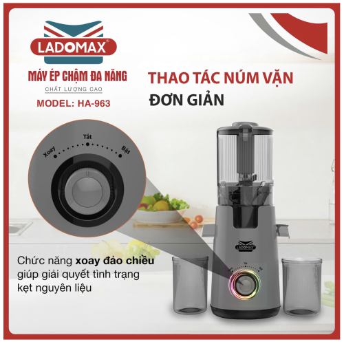 Máy ép chậm Ladomax HA-963