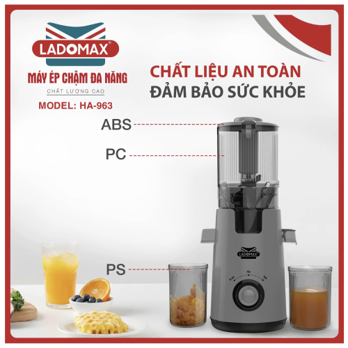 Máy ép chậm Ladomax HA-963