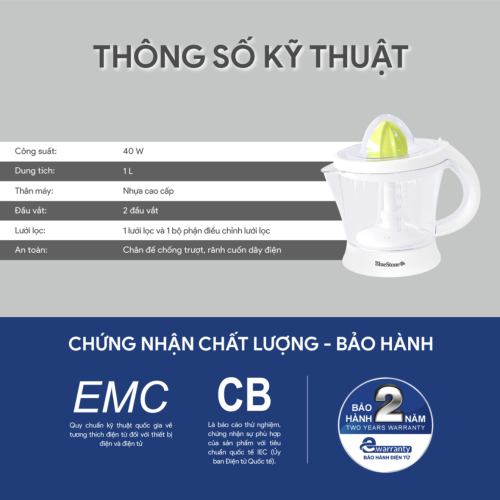 Máy vắt cam BlueStone CJB-1129