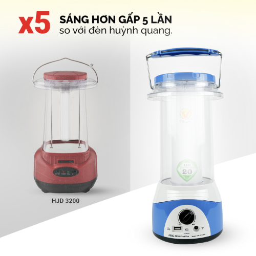 Đèn sạc Honjianda HJD-413