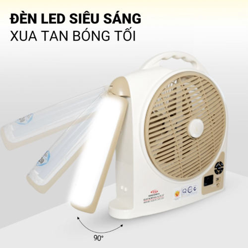 Quạt sạc Honjianda HJD-FL223 LED 2B