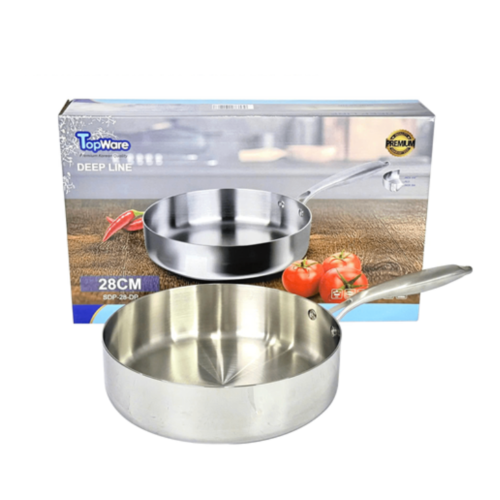 Chảo Sâu Inox Liền Khối 28cm Topware Deep Line