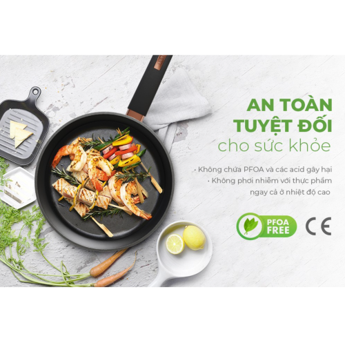 Chảo nhôm chống dính đáy từ Sunhouse ST30B