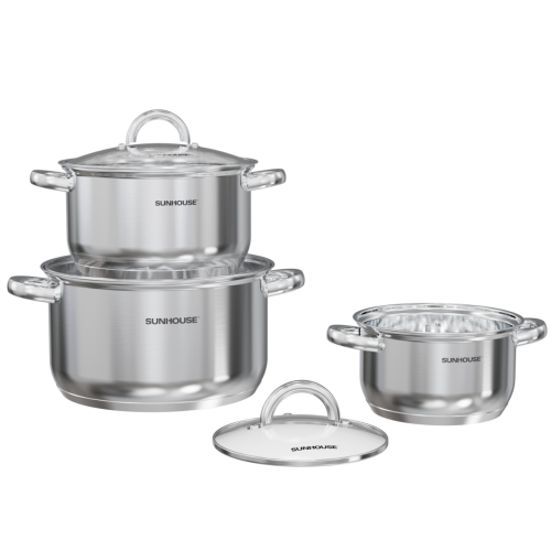 Bộ nồi Inox 3 đáy Sunhouse SHG361