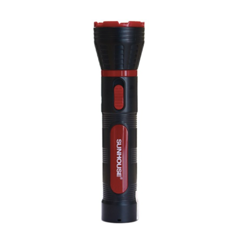Đèn pin tay cầm Sunhouse SHE-4131 cỡ trung đen đỏ