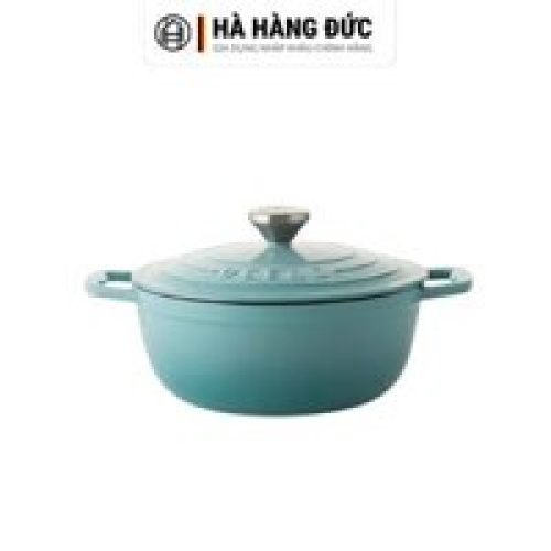 Nồi gang tròn Oceno 20cm màu xanh Mint OCP-1020