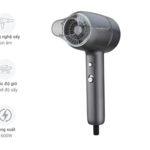 Máy sấy tóc Kaiyo KHD-4205 - Sấy nhanh 1600W, công nghệ ion âm bảo vệ tóc