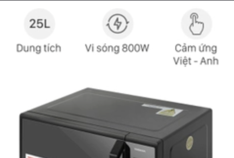 Lò Vi Sóng Điện Tử Toshiba 25 Lít MM-EM25PE(BM)