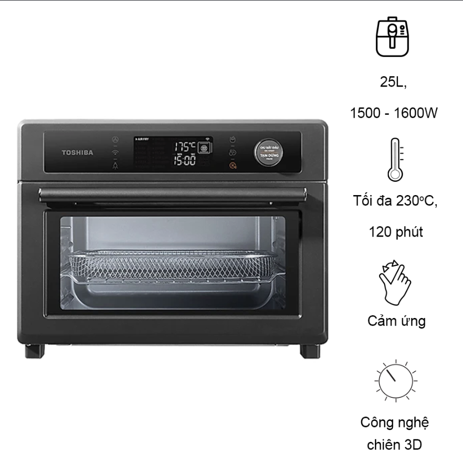 Lò Chiên Không Dầu Thông Minh Toshiba 25 Lít TL2-SAC25GZC(GR)