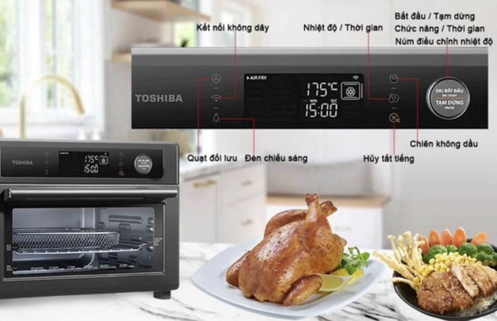 Lò Chiên Không Dầu Thông Minh Toshiba 25 Lít TL2-SAC25GZC(GR)