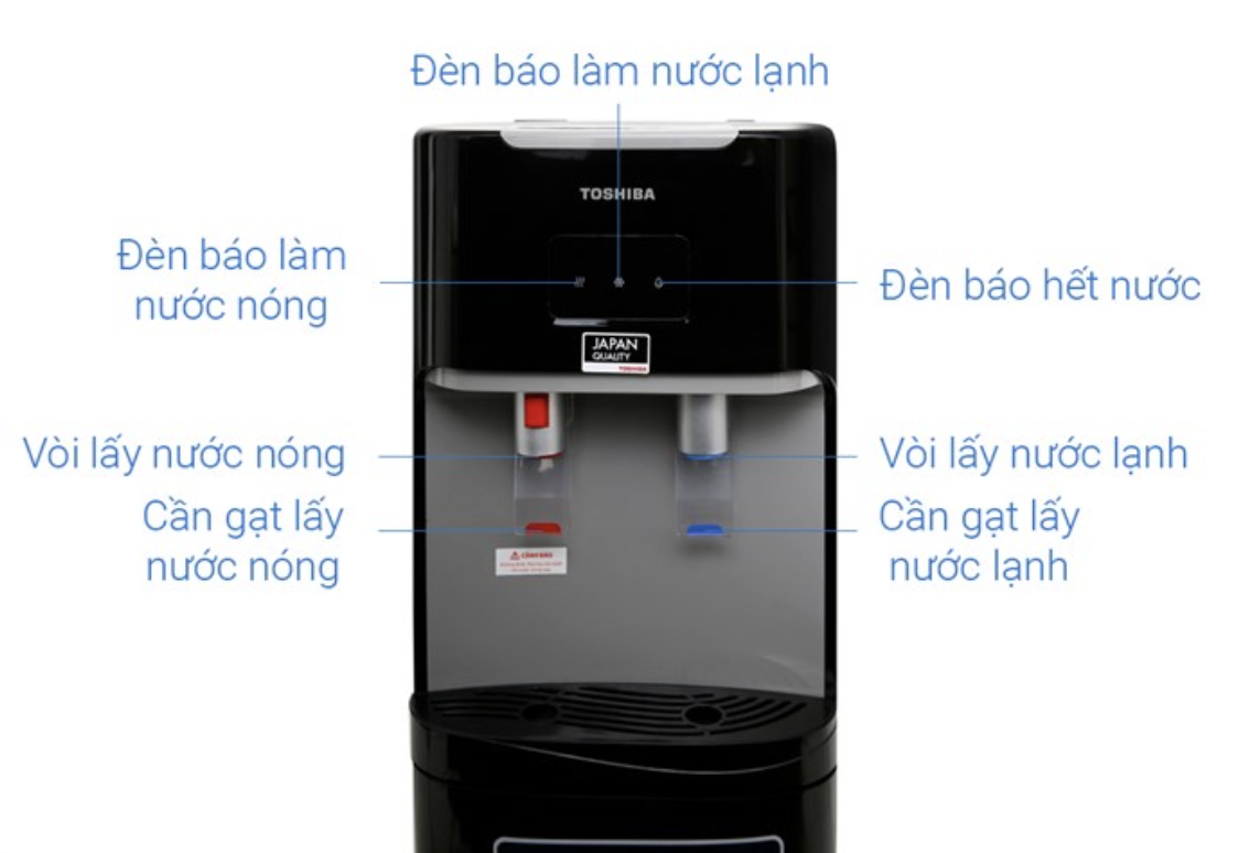 Cây Nước Nóng Lạnh Hút Bình Toshiba RWF-W1669BV(K1) 