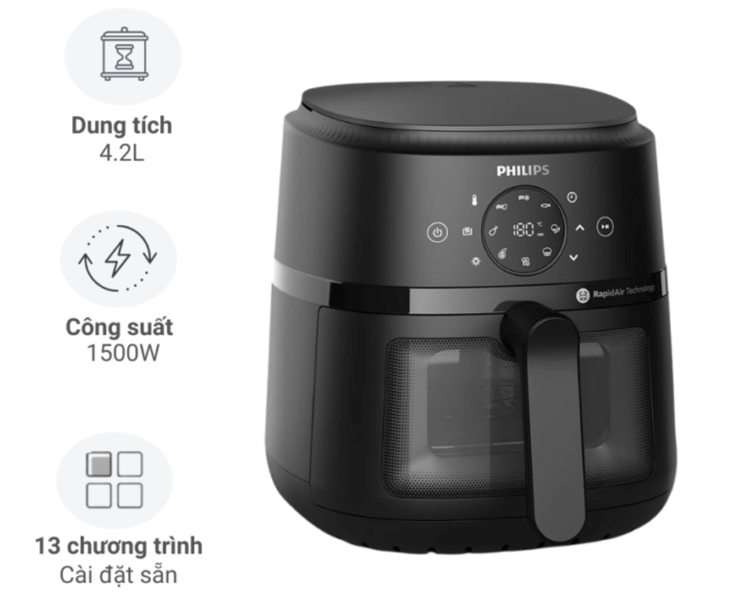 Nồi Chiên Không Dầu Philips NA220/00