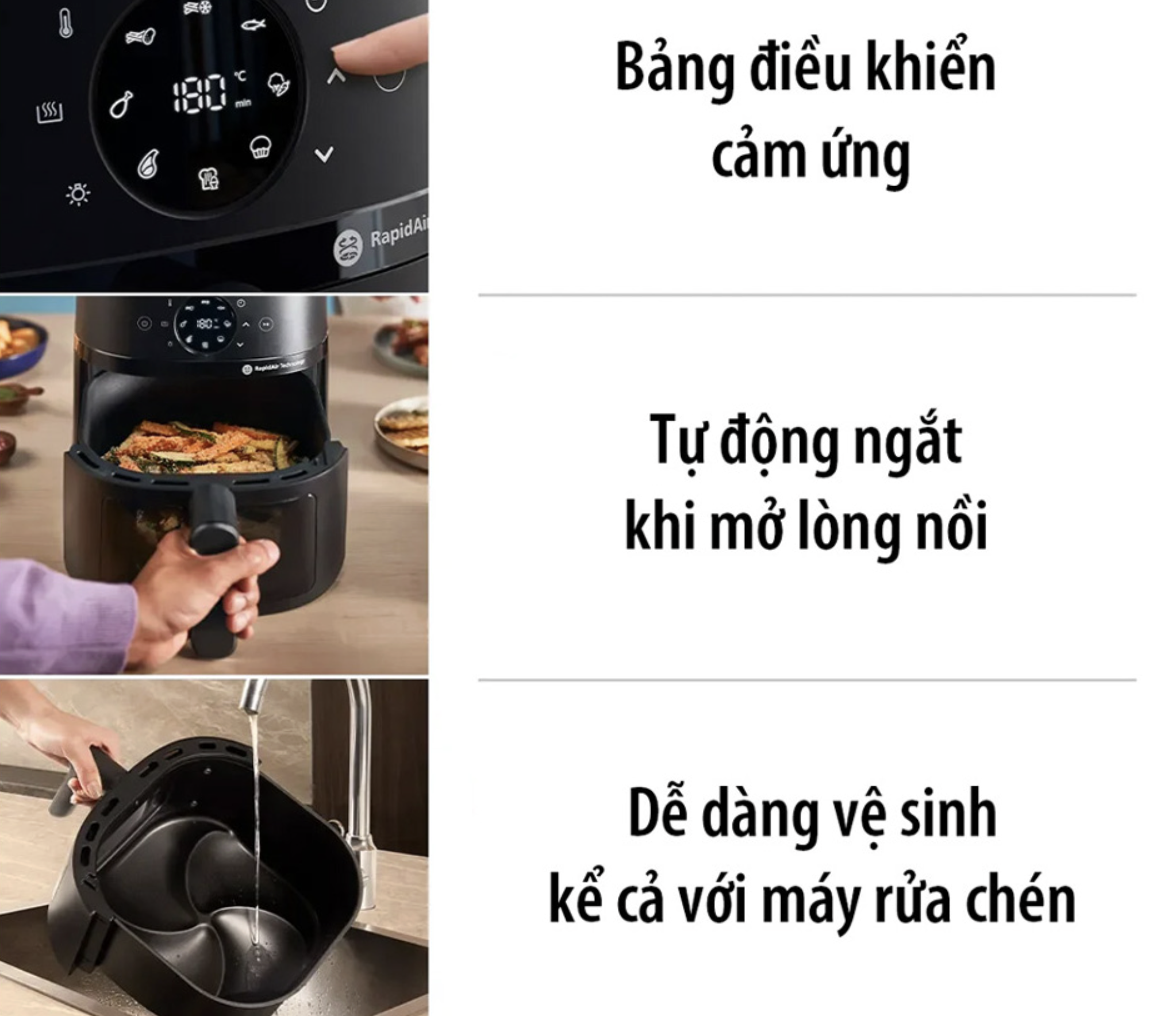 Nồi Chiên Không Dầu Philips NA220/00