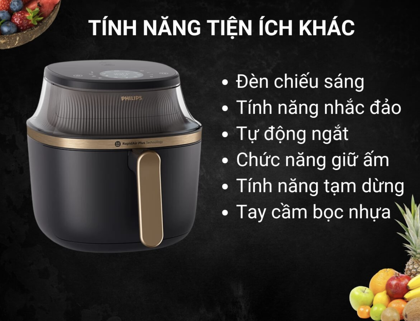 Nồi Chiên Không Dầu Philips NA342/00