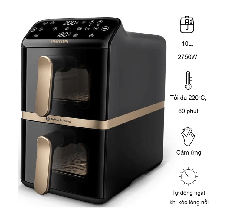 Nồi Chiên Không Dầu Philips NA462/70