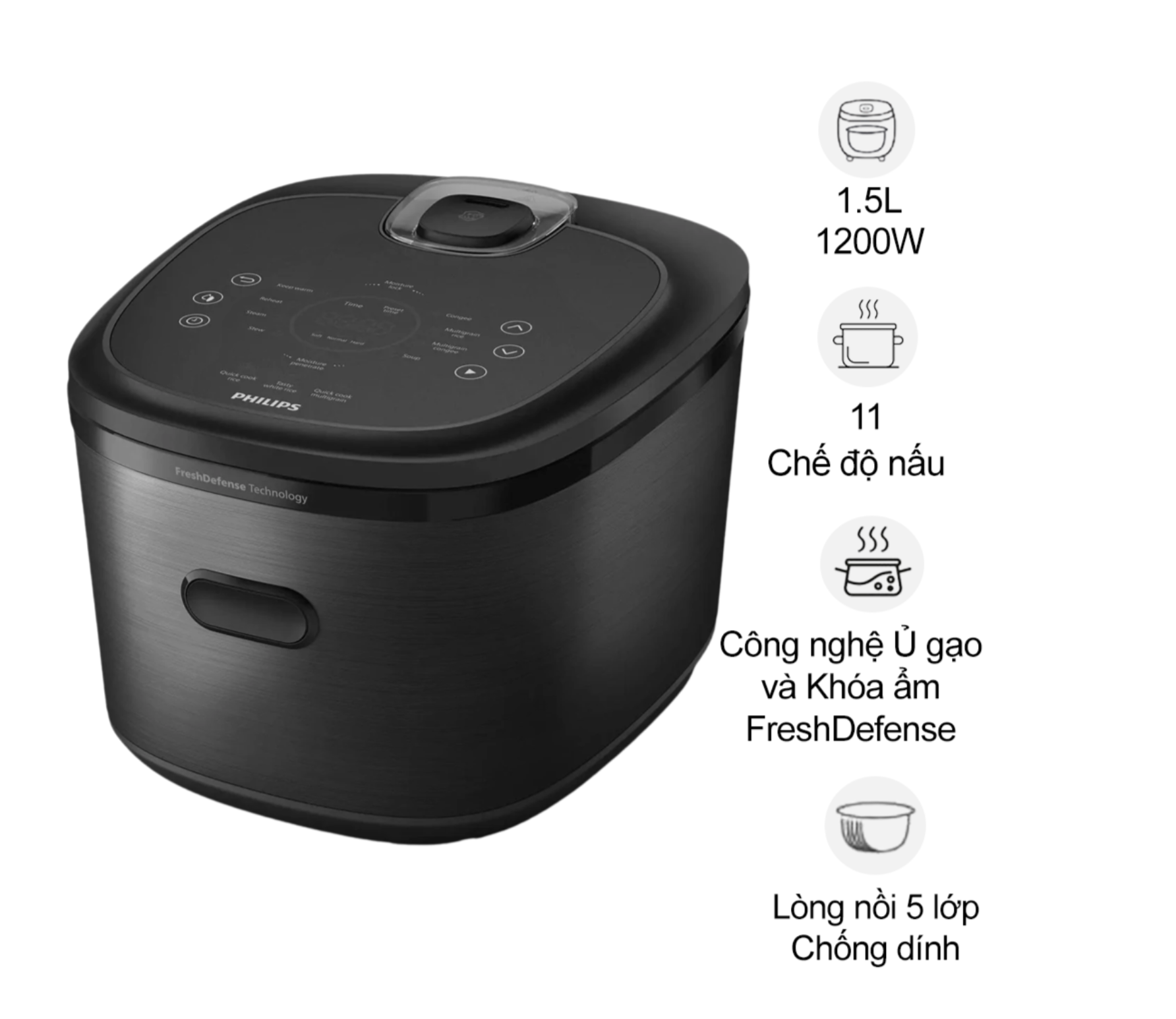 Nồi Cơm Điện Tử Cao Tần Philips HD5210/82