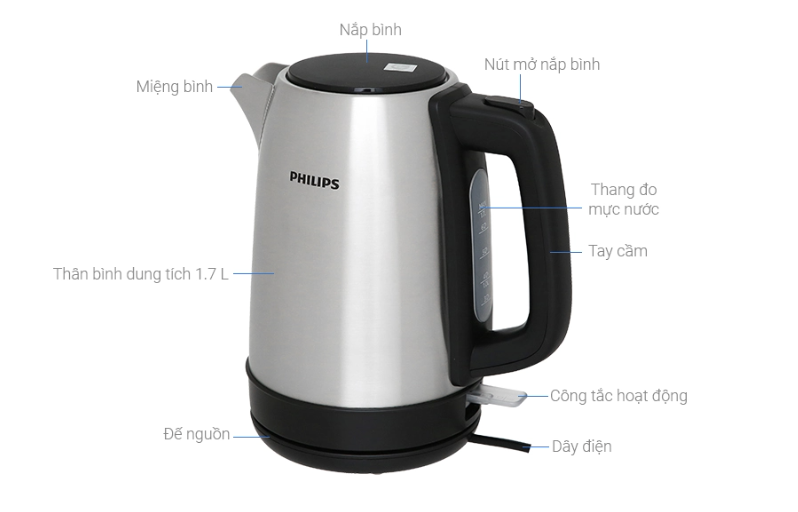 Bình Đun Siêu Tốc Philips HD9303/03