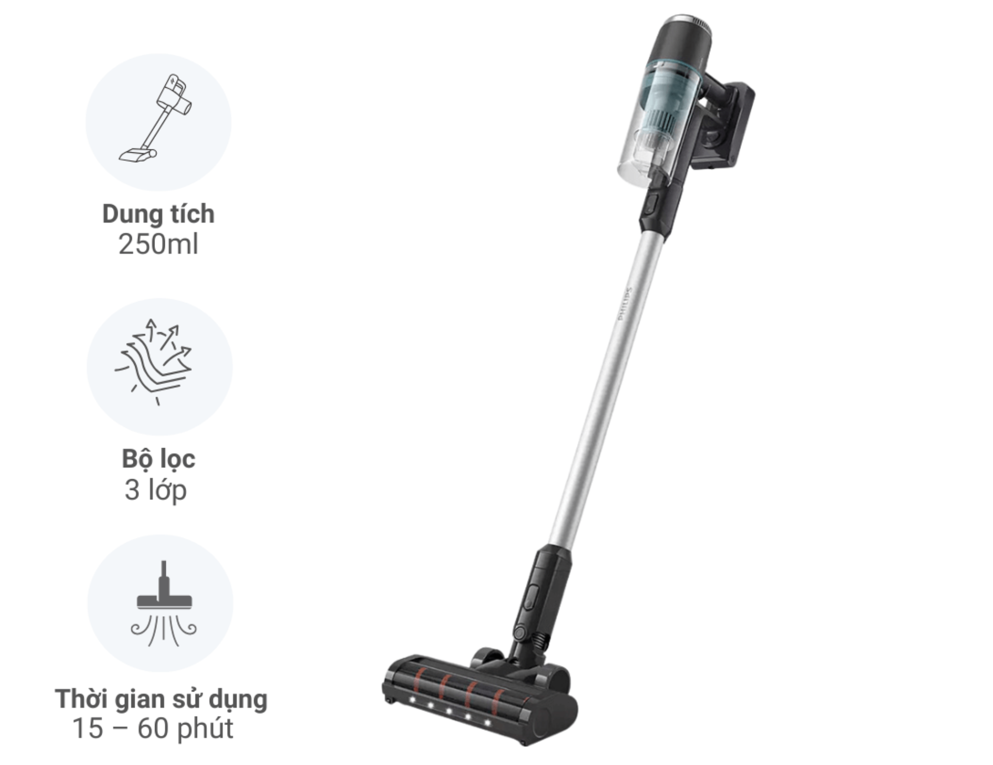 Máy Hút Bụi Lau Nhà Không Dây Philips XC3131/01 