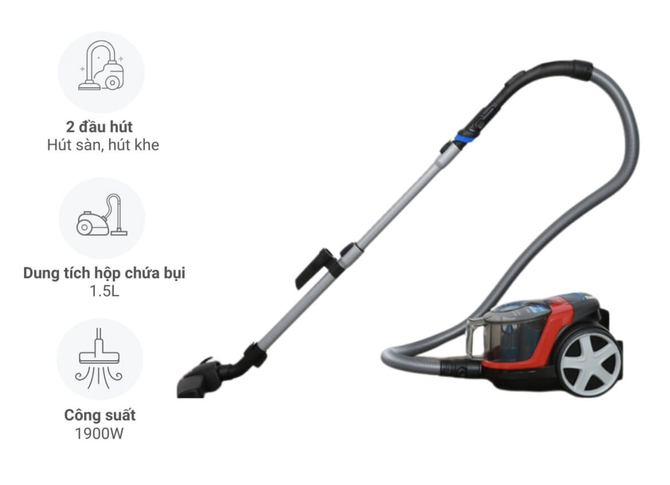 Máy Hút Bụi Dạng Hộp Không Túi Philips FC9351/01 
