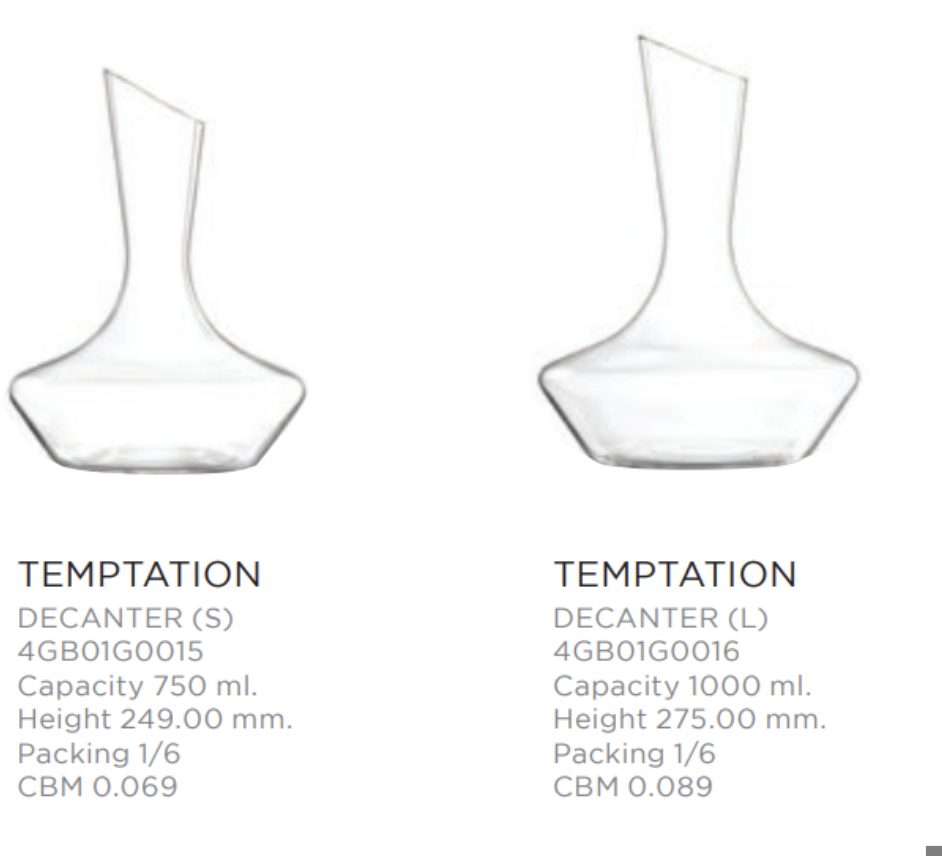 Bình Thở Rượu Vang Cao Cấp Lucaris Temptation Decanter 4GB01G0015 