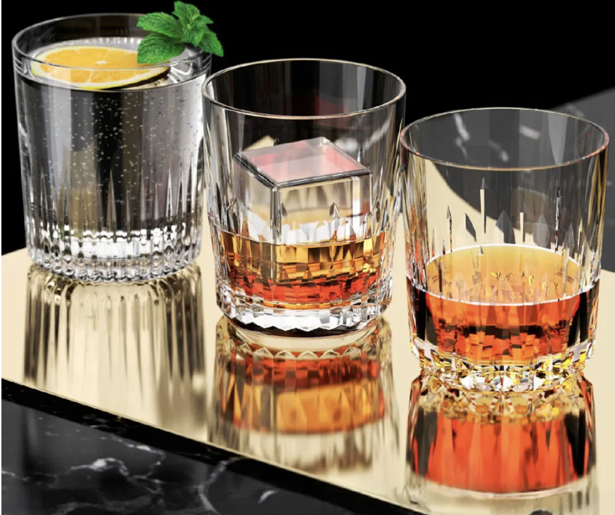 Ly Rượu Whisky Cao Cấp Lucaris Pavilion Radiant Double Rock 1LP22DR12 