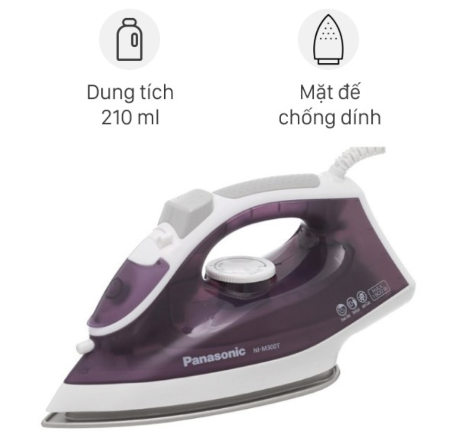 Bàn Ủi Hơi Nước Cầm Tay Panasonic NI-M300TVRA