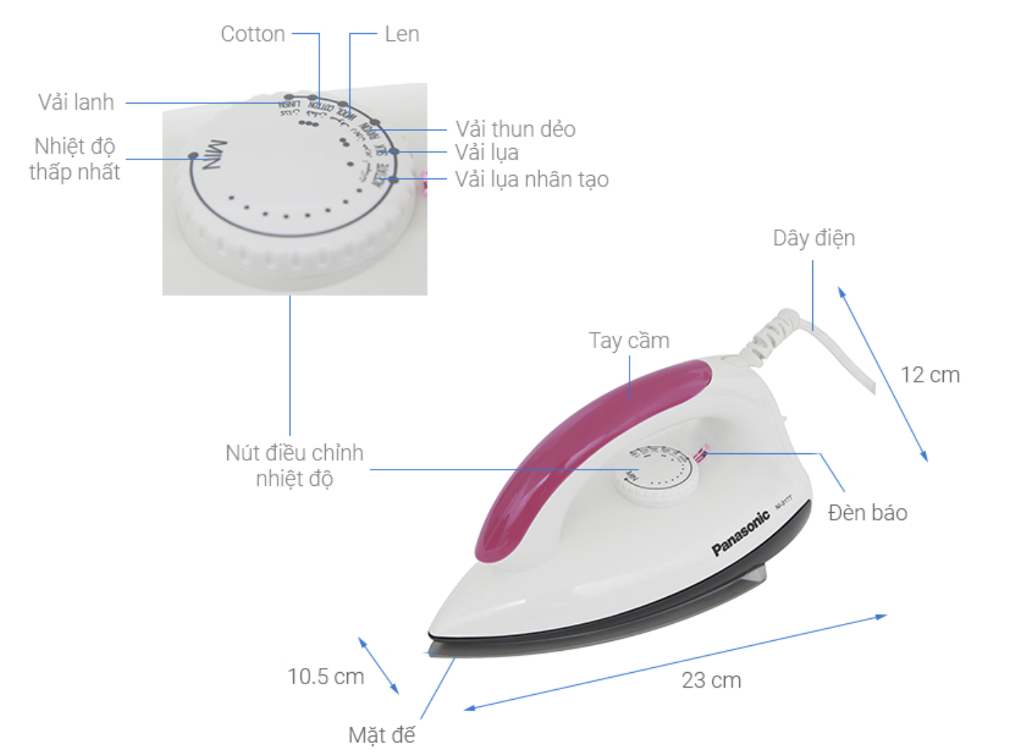 Bàn Ủi Khô Panasonic NI-317TVRA