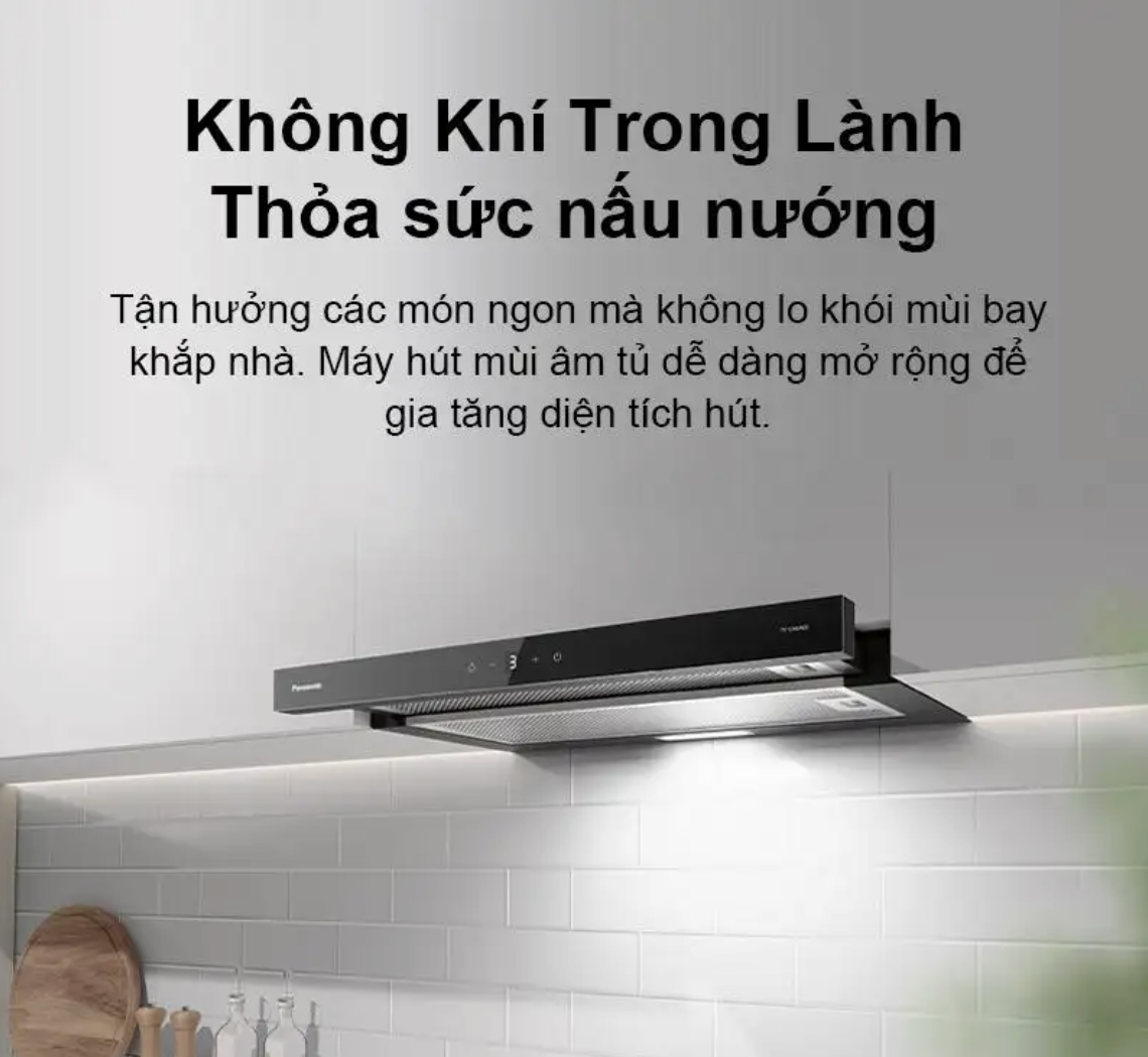 Máy Hút Mùi Âm Tủ Kéo Trượt Panasonic FV-UX6AEBYUE