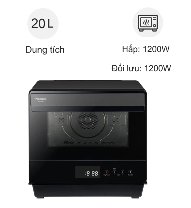 Lò Hấp Nướng Chiên Không Dầu Cao Cấp Panasonic NU-SC180BYUE