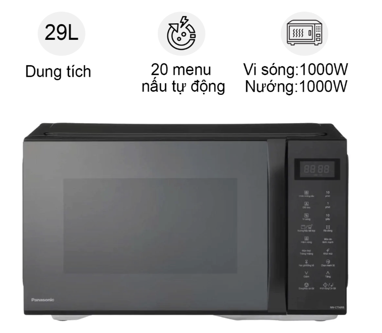 Lò Vi Sóng Đa Năng Cao Cấp Panasonic NN-CT56RBYUE