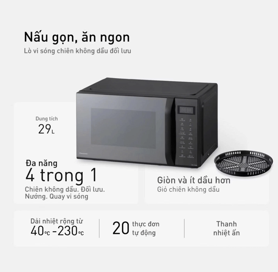 Lò Vi Sóng Đa Năng Cao Cấp Panasonic NN-CT56RBYUE