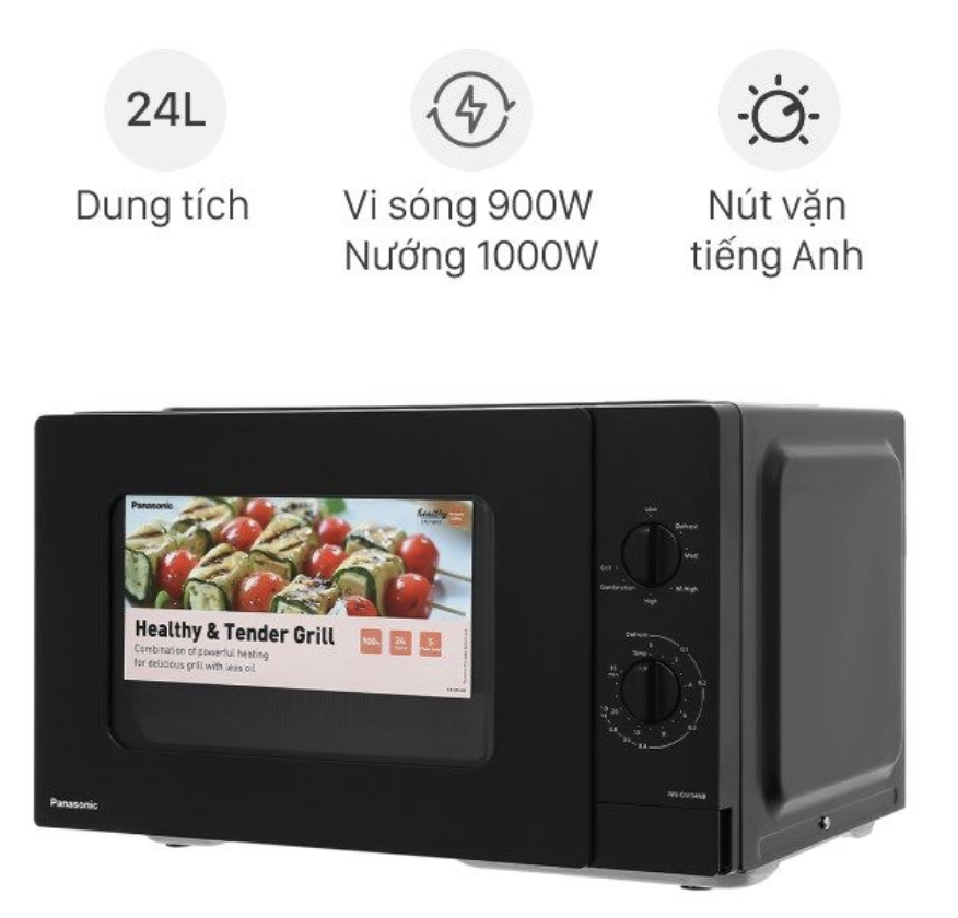 Lò Vi Sóng Có Nướng Panasonic NN-GM34NBYUE