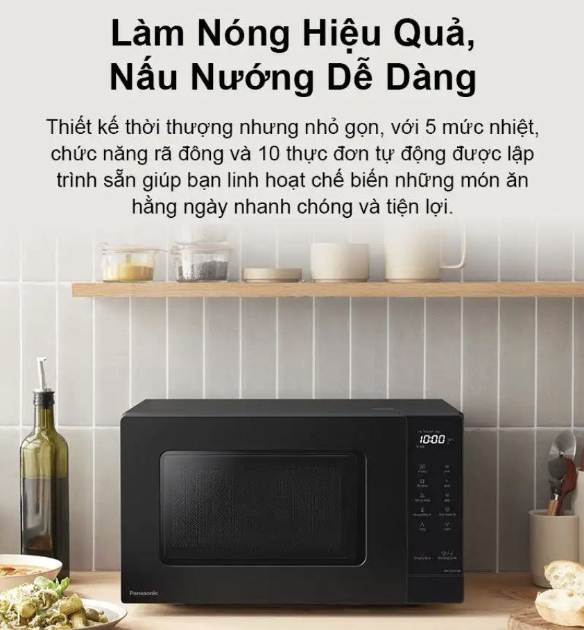 Lò Vi Sóng Điện Tử Panasonic NN-ST22QBYUE