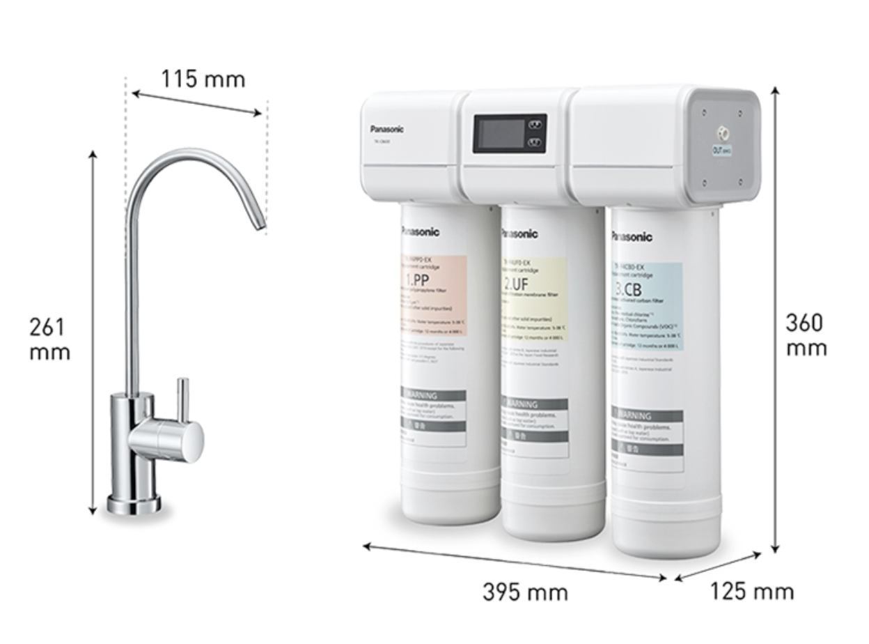 Máy Lọc Nước Siêu Lọc UF Âm Tủ Panasonic TK-CB430-ZEX 