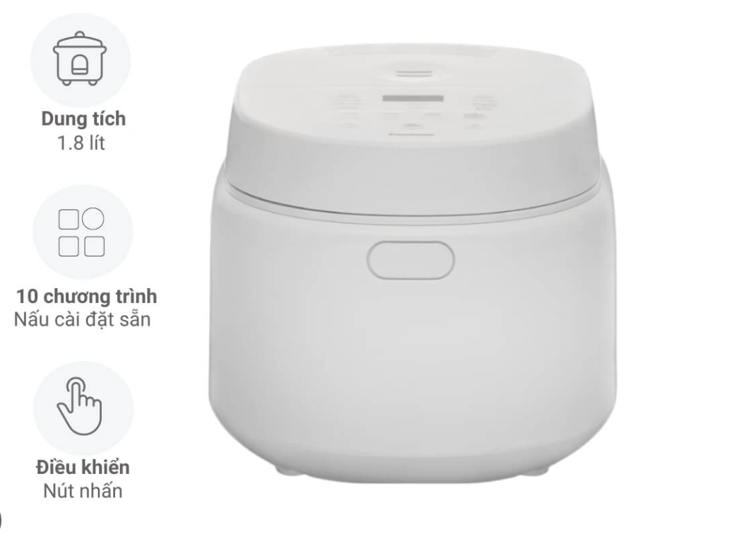 Nồi Cơm Điện Tử Panasonic SR-DK184WRA 