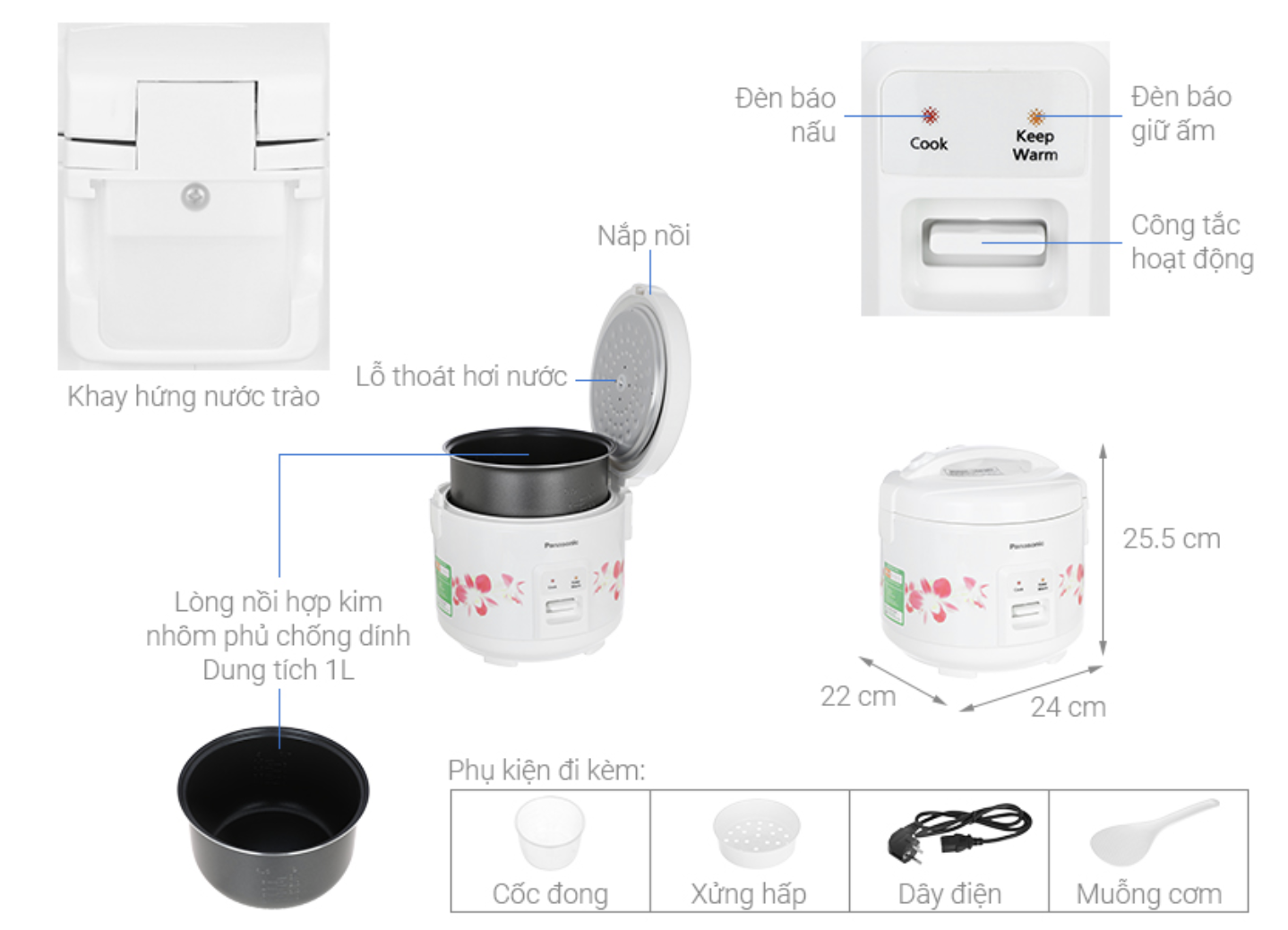 Nồi Cơm Điện Panasonic SR-MVN10FRAX