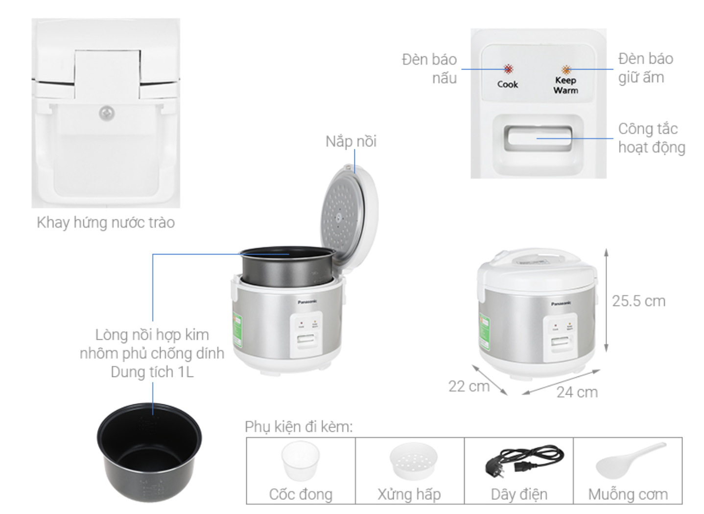 Nồi Cơm Điện Panasonic SR-MVN10LRAX 
