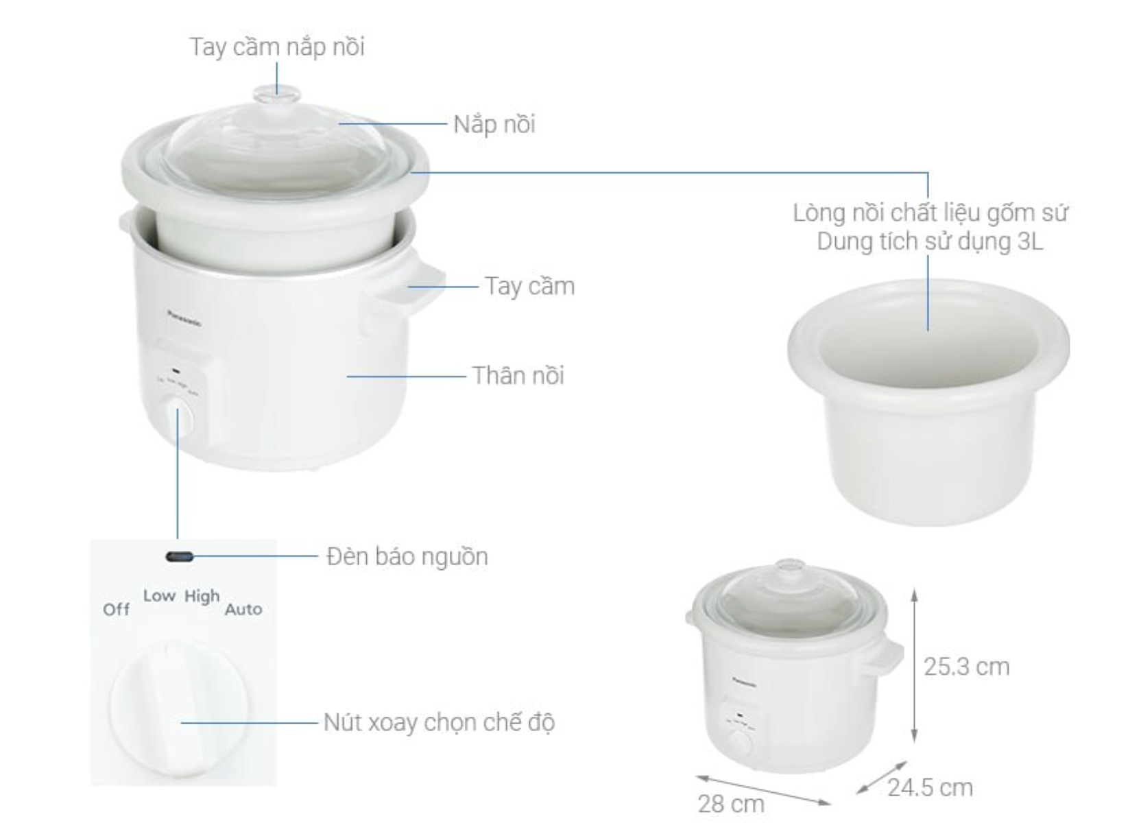 Nồi Nấu Chậm Panasonic NF-N31AWRA