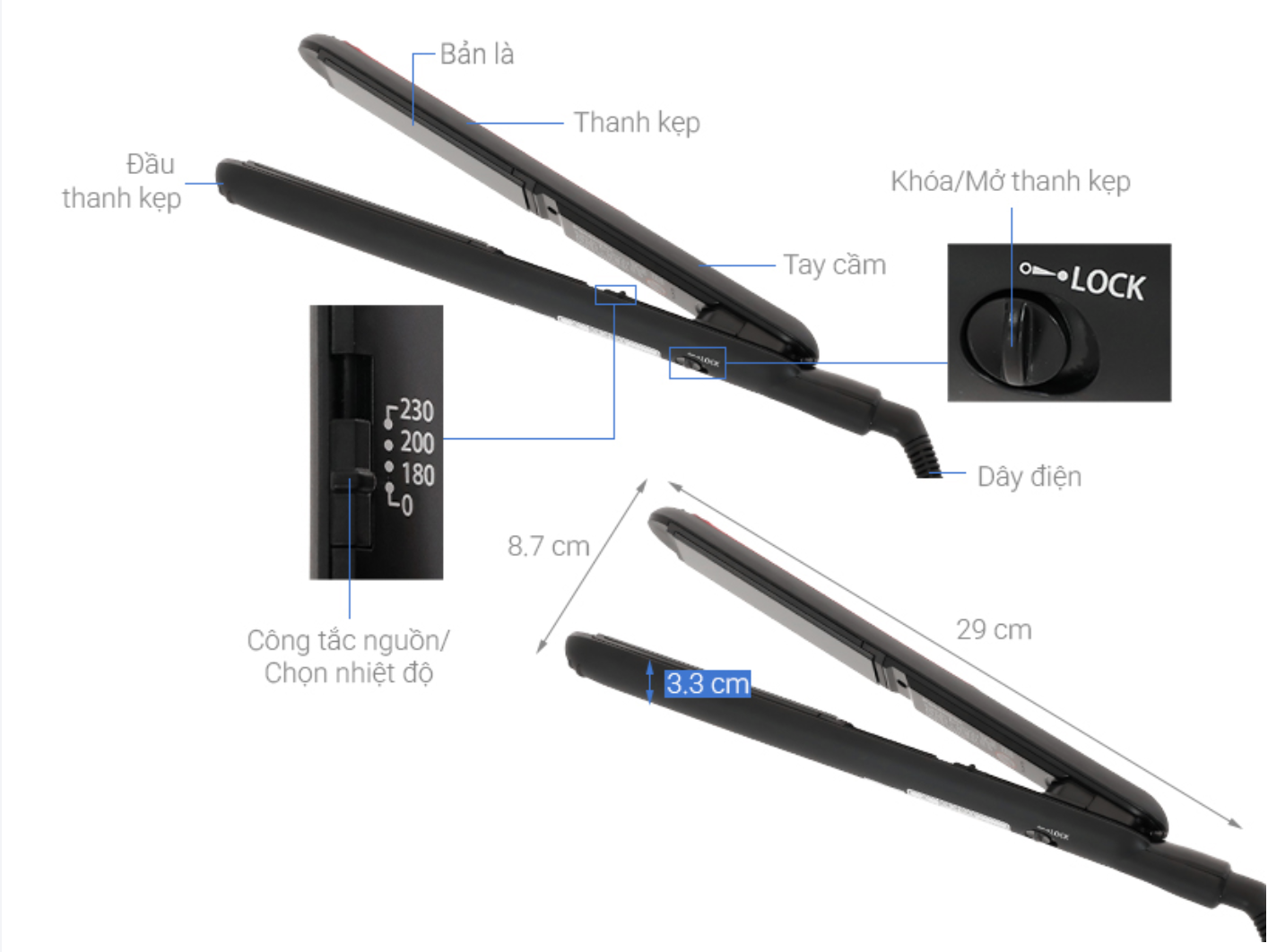 Máy Tạo Kiểu Tóc Panasonic EH-HV21-K645