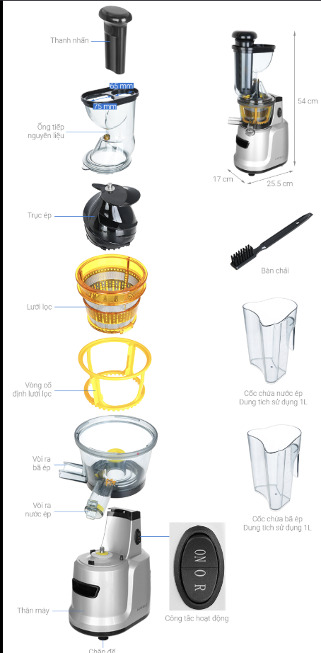Máy Ép Chậm Trục Đứng Hafele HS-J42S