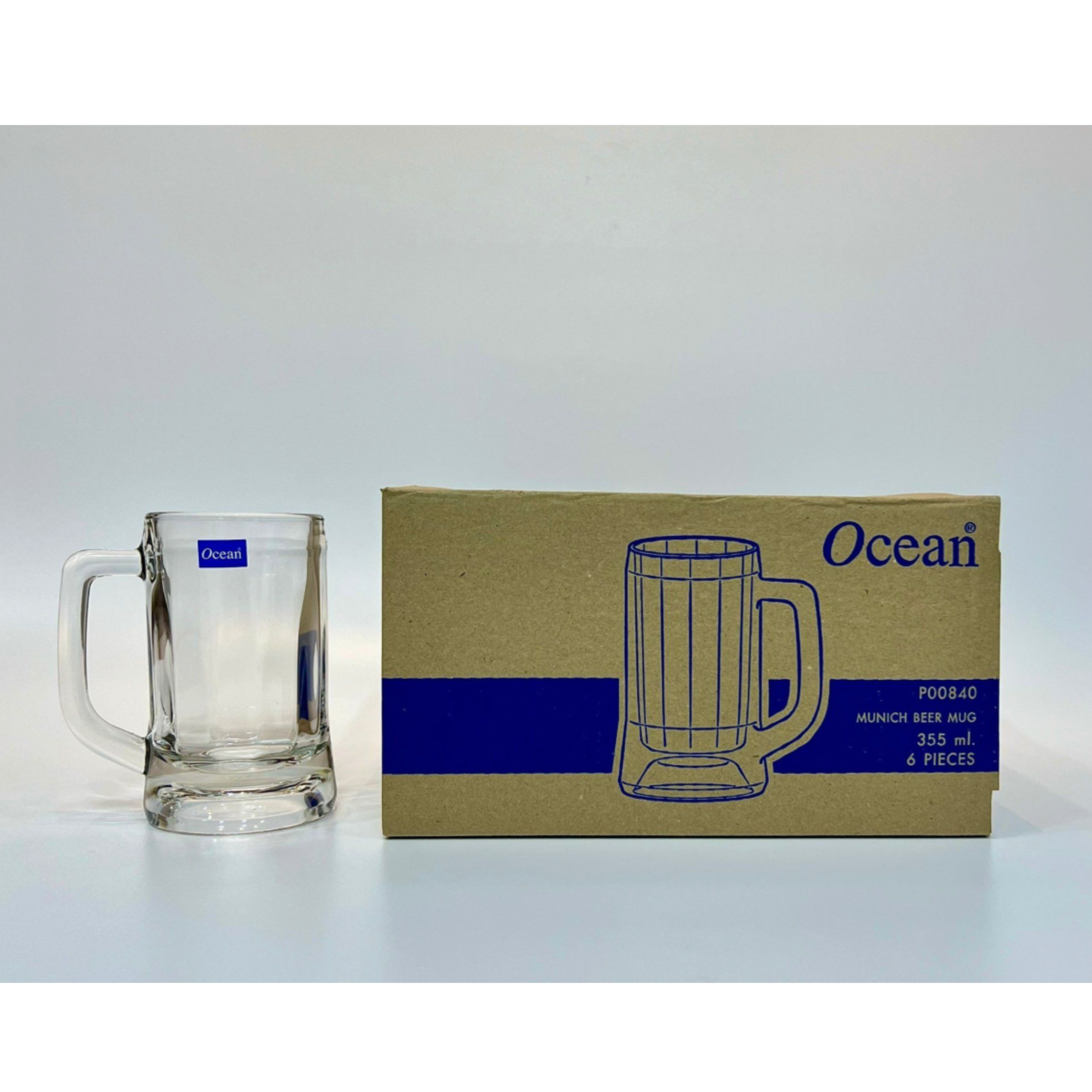 Cốc Bia Thủy Tinh Munich Beer Mug P00840