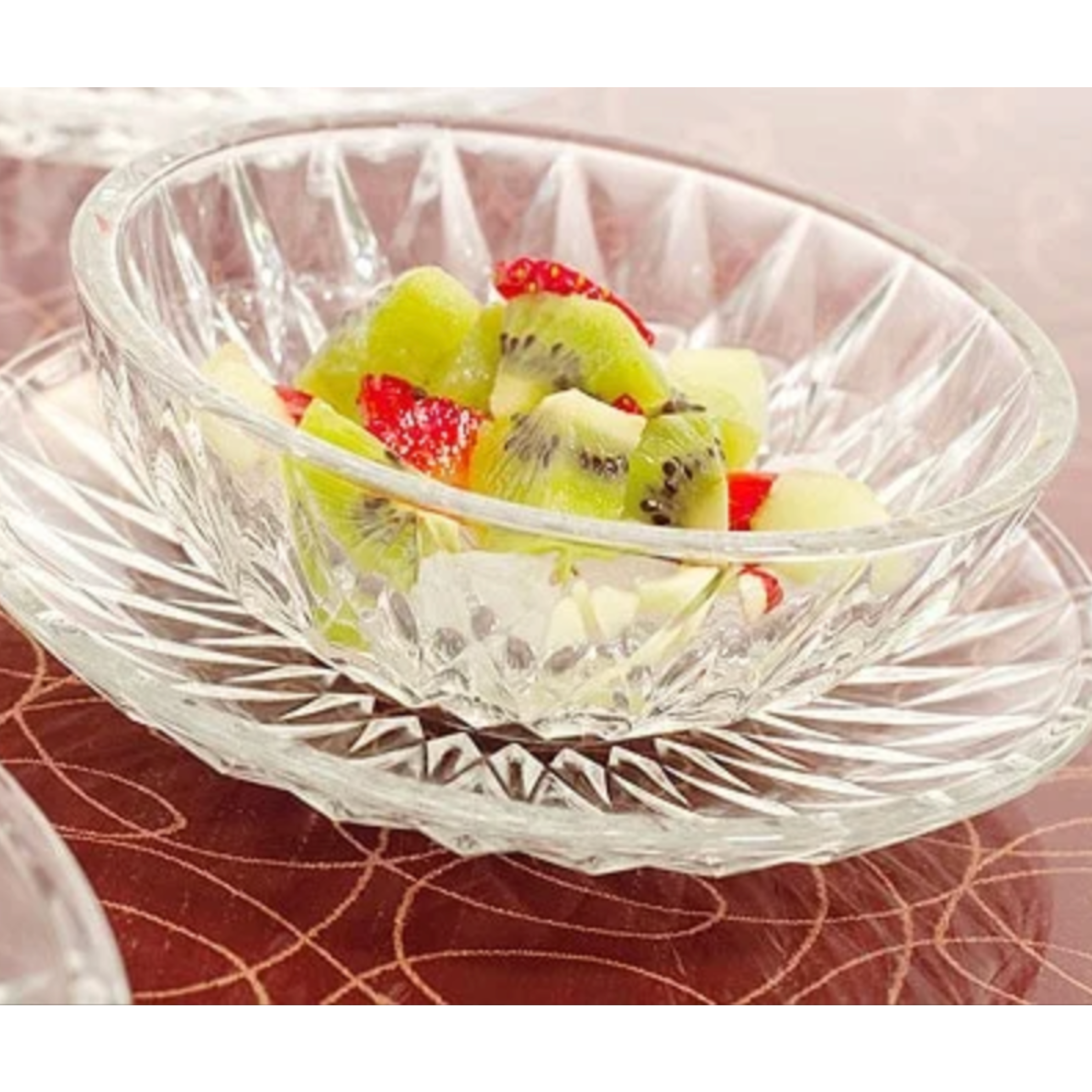 Tô Thủy Tinh Khía Kim Cương Ocean Diamond Bowl P00124