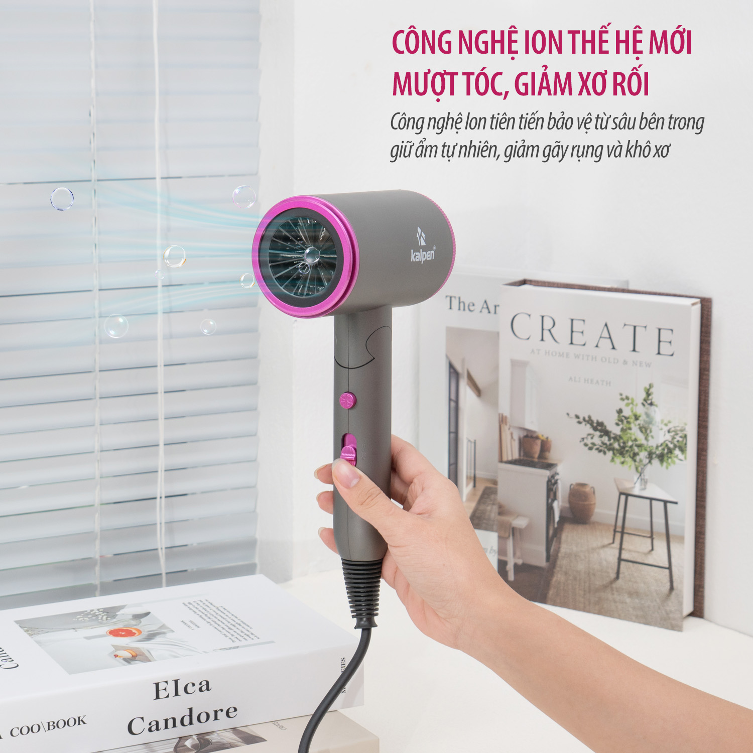 Máy sấy tóc khoá ẩm